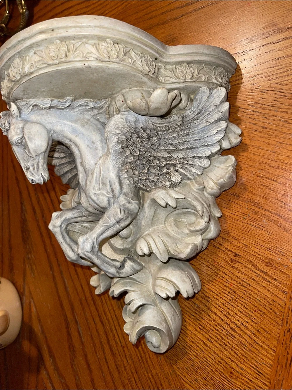 Flying Pegasus Wall Bracket in Antique White